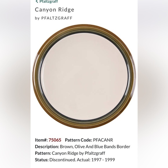 Pfaltzgraff Round Covered Dish Canyon Ridge 7.5” Cheese Dessert Butter 2pc. Set - Picture 8 of 9